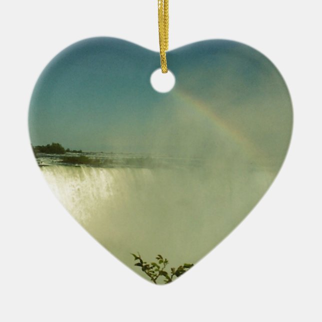 Rainbow Mist Ceramic Ornament (Front)