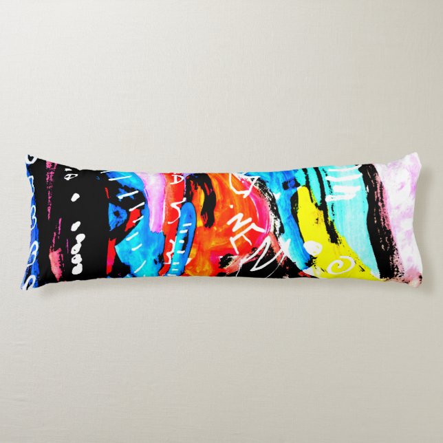 Rainbow mixed body pillow (Front)