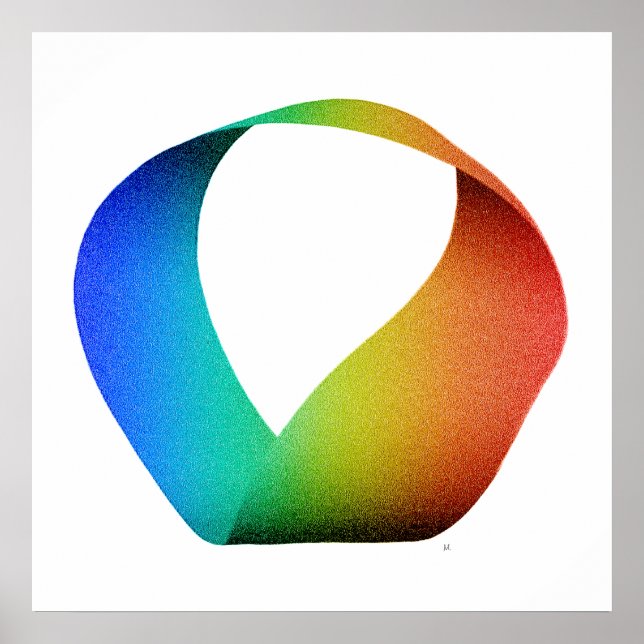 Rainbow Mobius Strip Poster (Front)