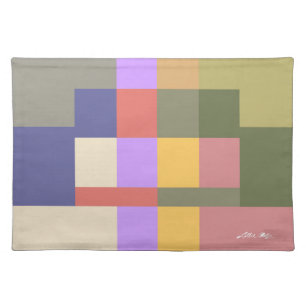 Rainbow Modern Art 3 Cloth Placemat