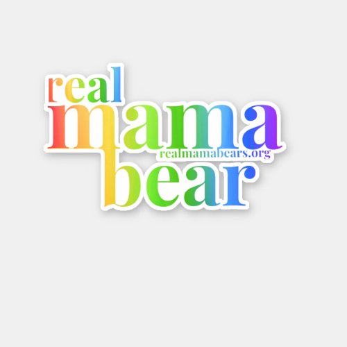 Rainbow mom sticker