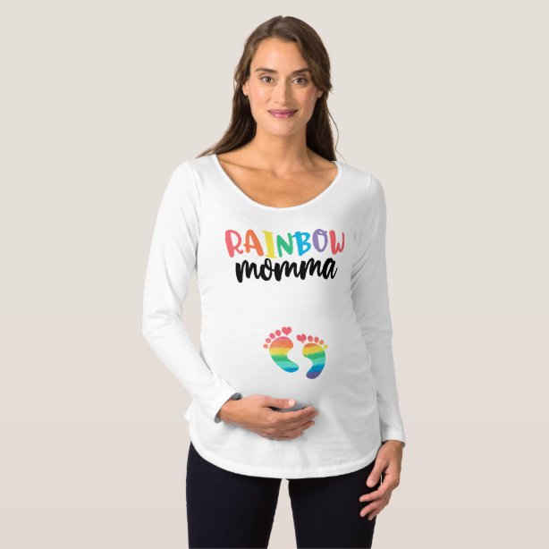 maternity rainbow shirt