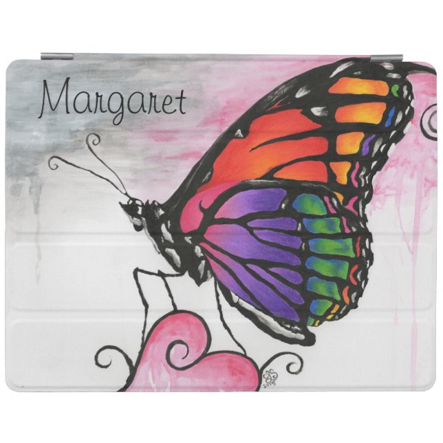 Rainbow Monarch Butterfly Original Fantasy Art iPad Smart Cover (Horizontal)