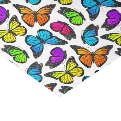 Rainbow Monarch Butterfly Pattern Tissue Paper