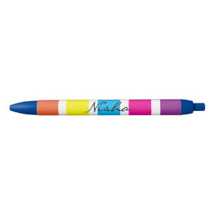 Rainbow Monogram Teacher Kids Pen