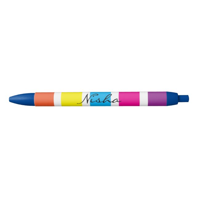 Rainbow Monogram Teacher Kids Pen (Front)