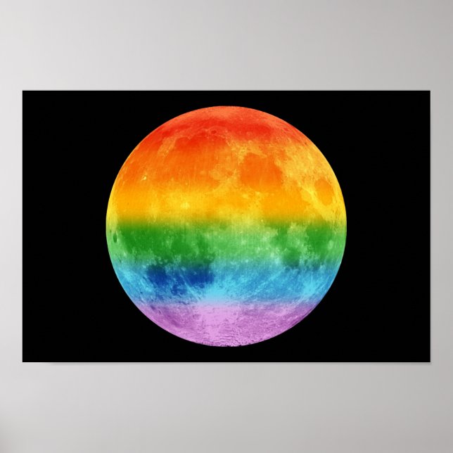 Rainbow Moon Poster (Front)