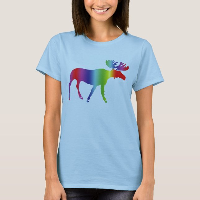 Rainbow Moose T-Shirt (Front)
