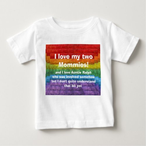 Rainbow Mosaic Gay Pride Flag Baby T_Shirt