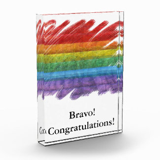 Rainbow Mosaic Gay Pride Flag (Paintbrush) Award