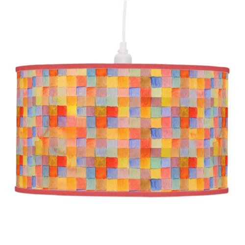 rainbow mosaic lamp