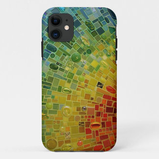 "Rainbow Mosaic Phone Case" iPhone 11 Case