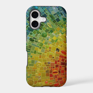 "Rainbow Mosaic Phone Case" iPhone 17 Case