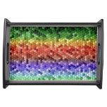 Rainbow Mosaic Serving Tray