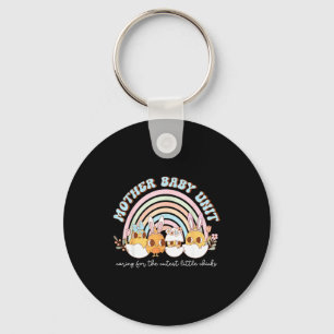 Rainbow mother baby unit bunny chick easter day mb keychain