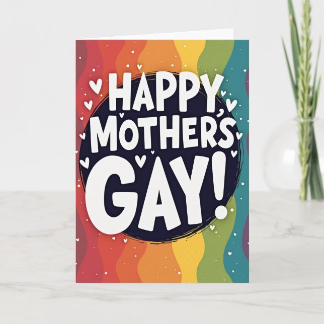 Rainbow Mothers Day Art Card (Front)