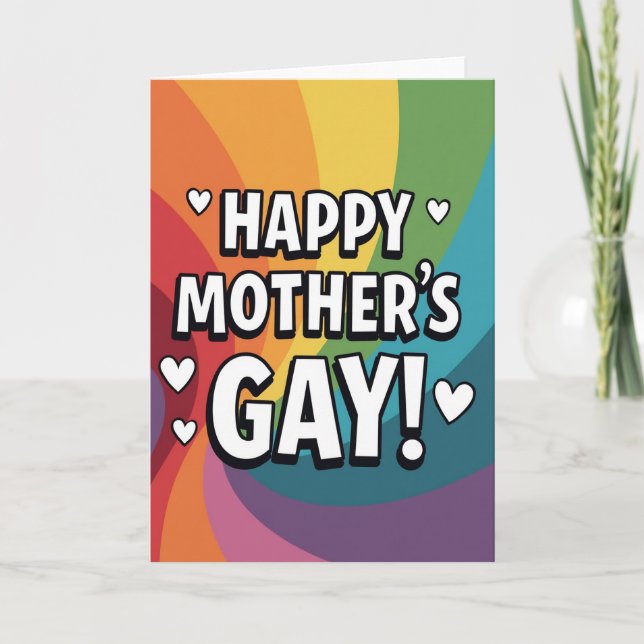 Rainbow Mothers Loving Day Card (Front)