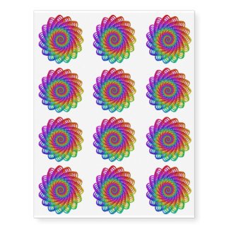 Rainbow Motif Temporary Tattoo