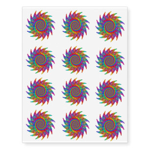 Rainbow Motif Temporary Tattoo