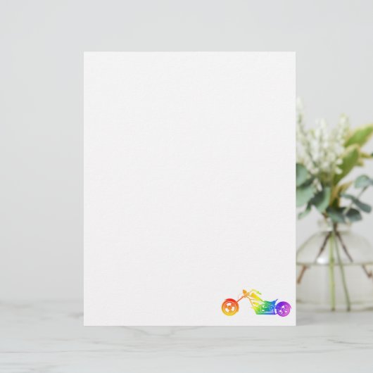 Rainbow Motorcycle (Standing Front)