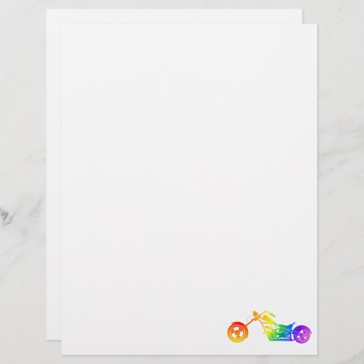 Rainbow Motorcycle (Front/Back)