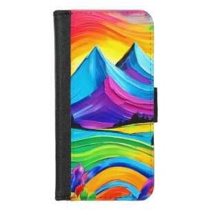 Rainbow Mountain Majesty Art iPhone 8/7 Wallet Case