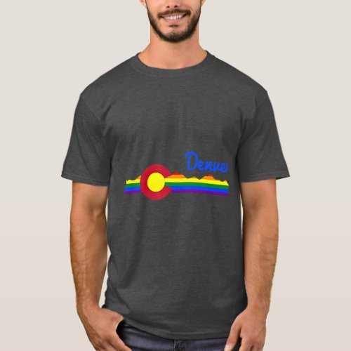 Rainbow Mountains of Colorado LGBT Pride Gift T T_Shirt