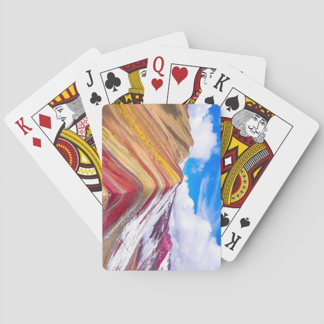 Rainbow Mountains, Peru Poker Cards (Back)