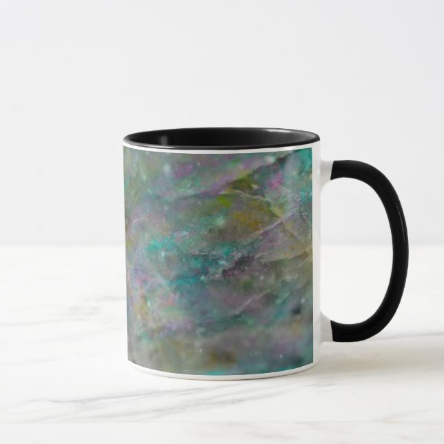 Rainbow Multi Colored Crystal Rock Marble Mug (Right)