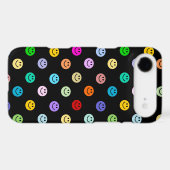 Rainbow Multicolor Face Pattern Case-Mate iPhone Case (Back (Horizontal))