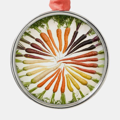 Rainbow Multicolored Carrots Ornament