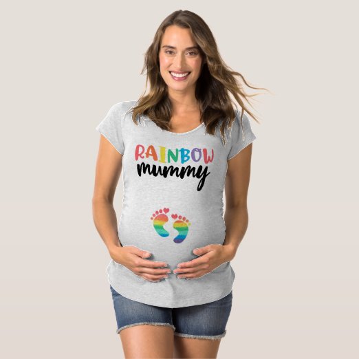 rainbow pregnancy shirt