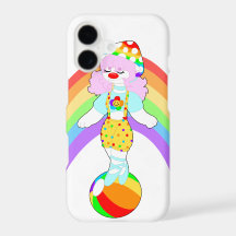 Rainbow Mushroom Clown Girl iPhone / iPad case