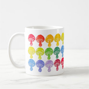 Rainbow Mushroom Coffee Mug