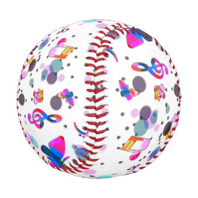 Rainbow Music Dancing Baseball (Angled)