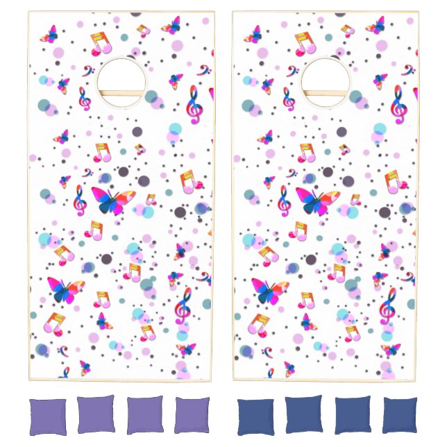 Rainbow Music Dancing Cornhole Set (Set)