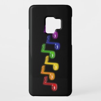 Rainbow Music Notes Samsung Galaxy Case by Method77 at Zazzle