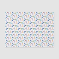 Rainbow Music Notes Tissue Paper