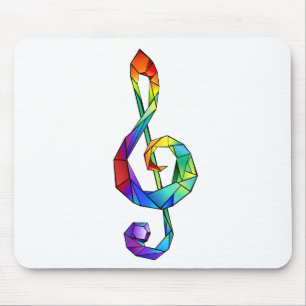 Rainbow Musical Key Mouse Pad