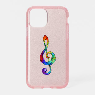 Rainbow musical key treble clef speck iPhone 11 pro case