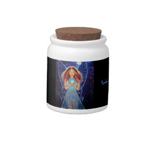 Rainbow Mystic Faery Candy/Herb Jar
