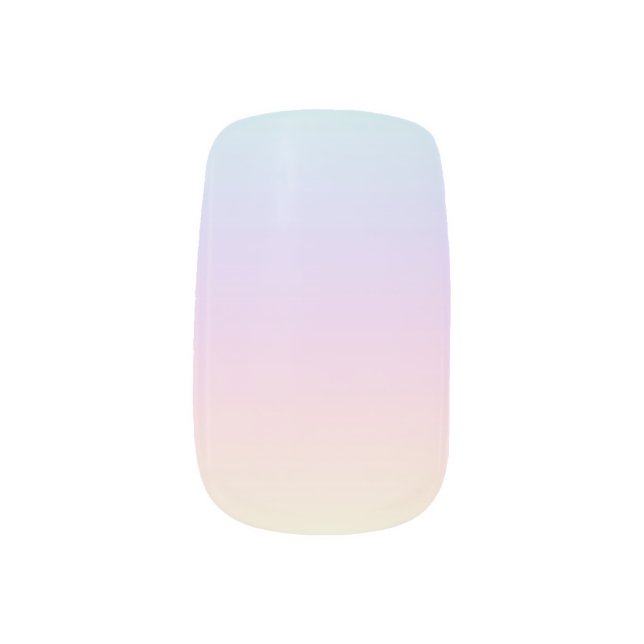 Rainbow Nail Art (Left Thumb)