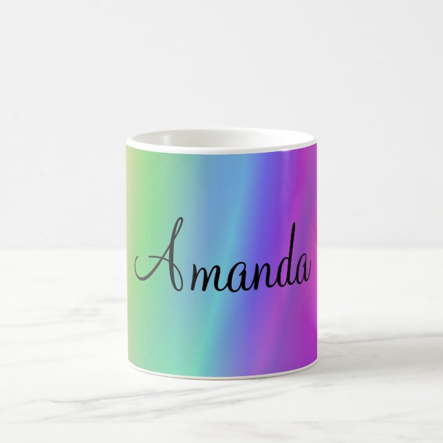 Rainbow Name Mug (Center)