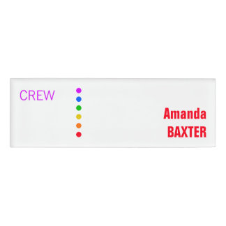 Rainbow Name Tag