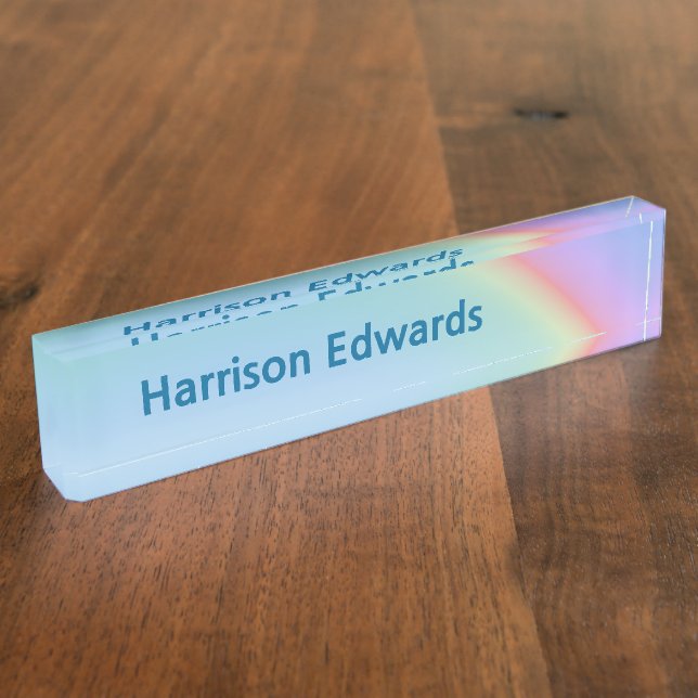 Rainbow Nameplate (Side)