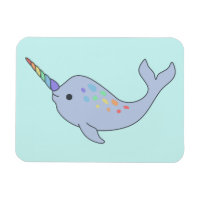 Rainbow Narwhal Magnet