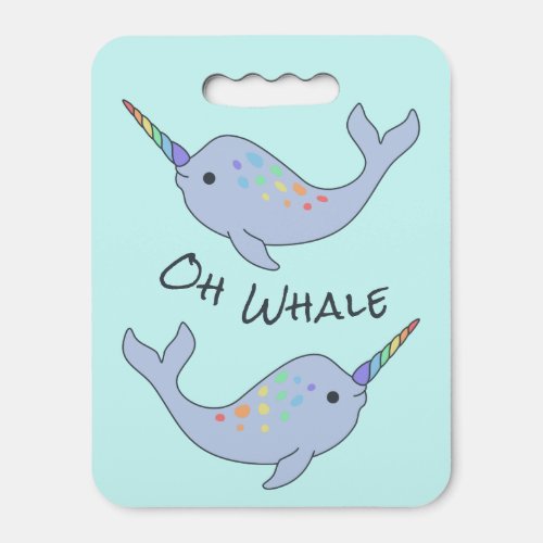 Rainbow Narwhal Oh Whale Kneeling Pad