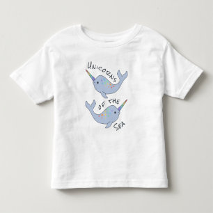Rainbow Narwhal Sea Unicorn Toddler T-Shirt