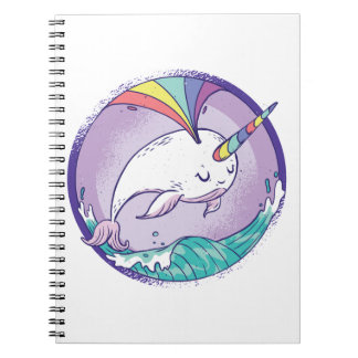 Rainbow Narwhale Notebook
