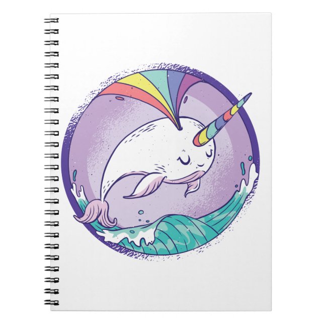 Rainbow Narwhale Notebook (Front)